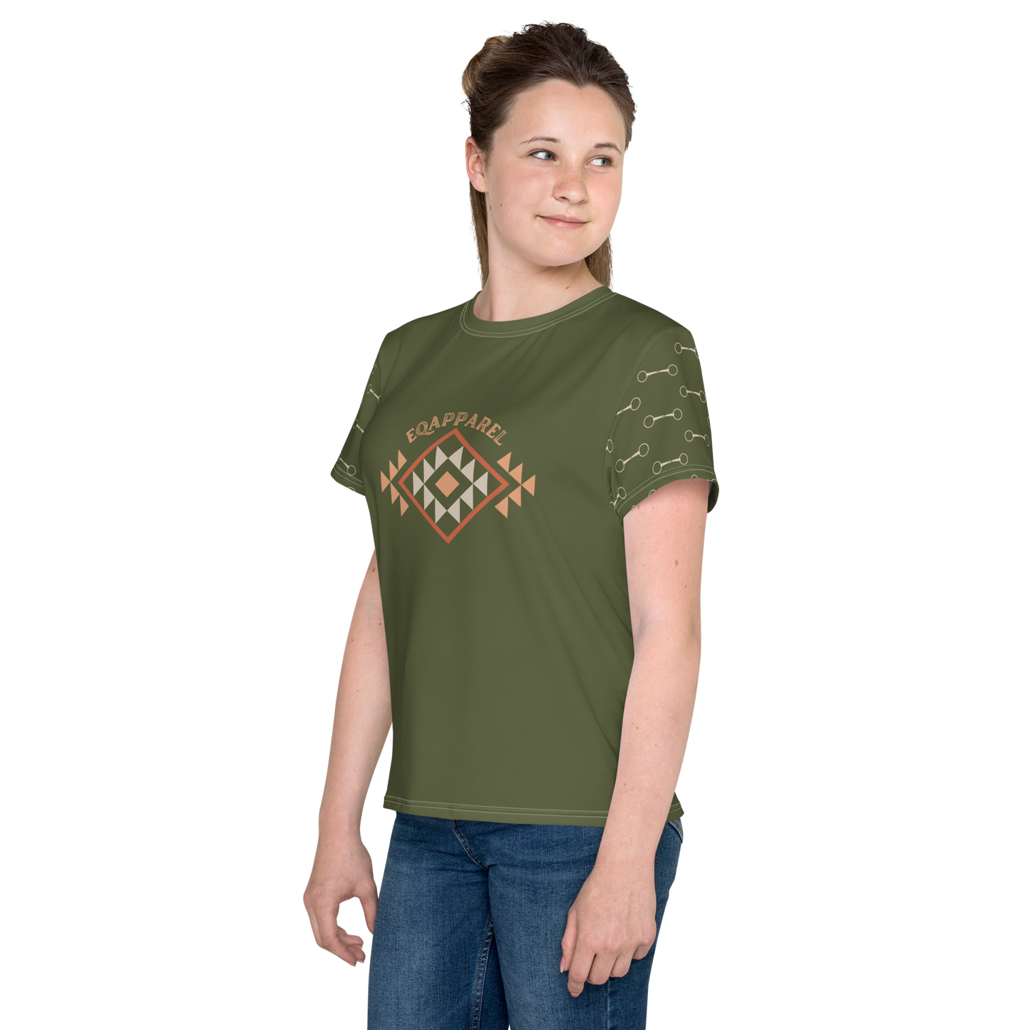 Youth Equestrian Snaffle Print Tee