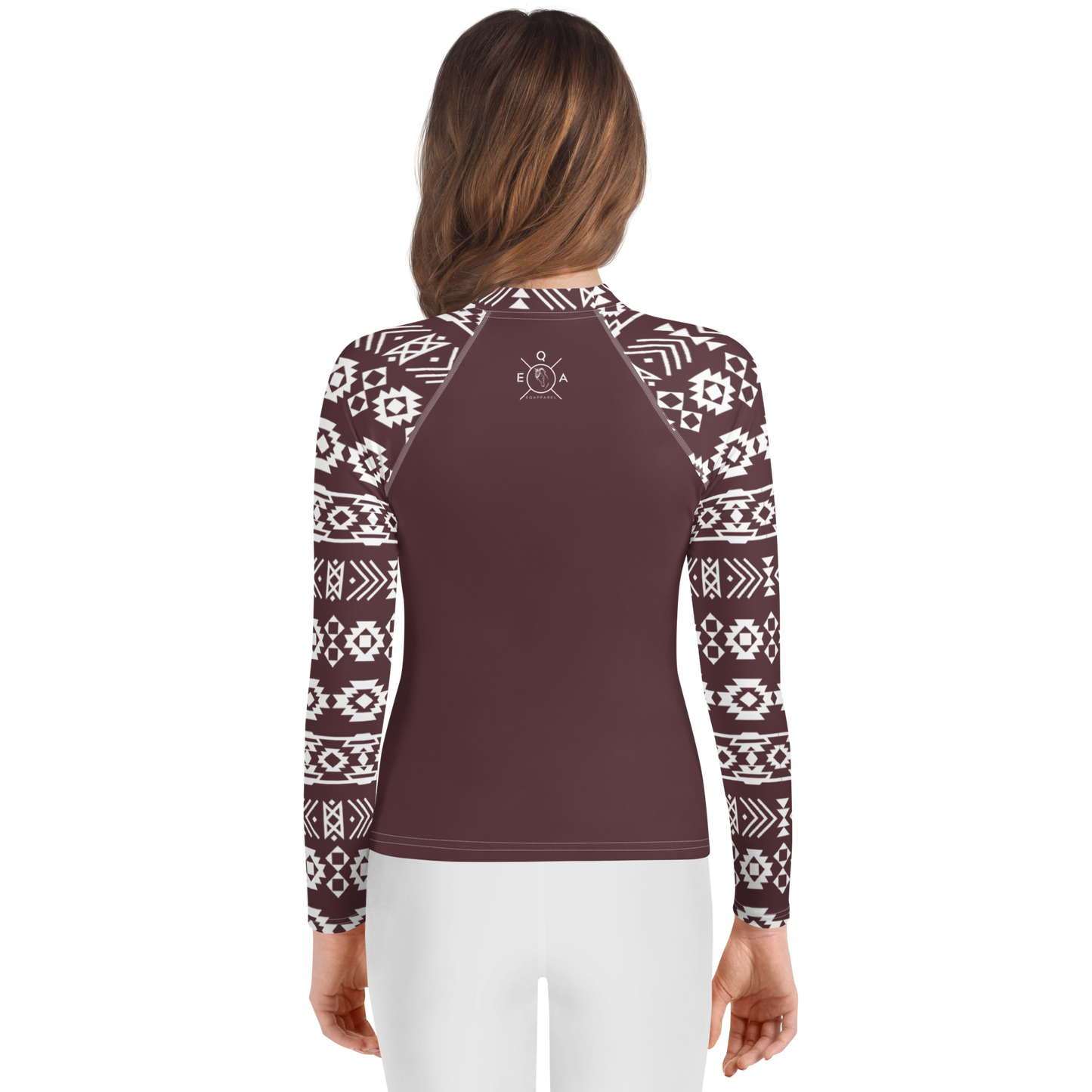 Youth Aztec Print Equestrian Performance Shirt